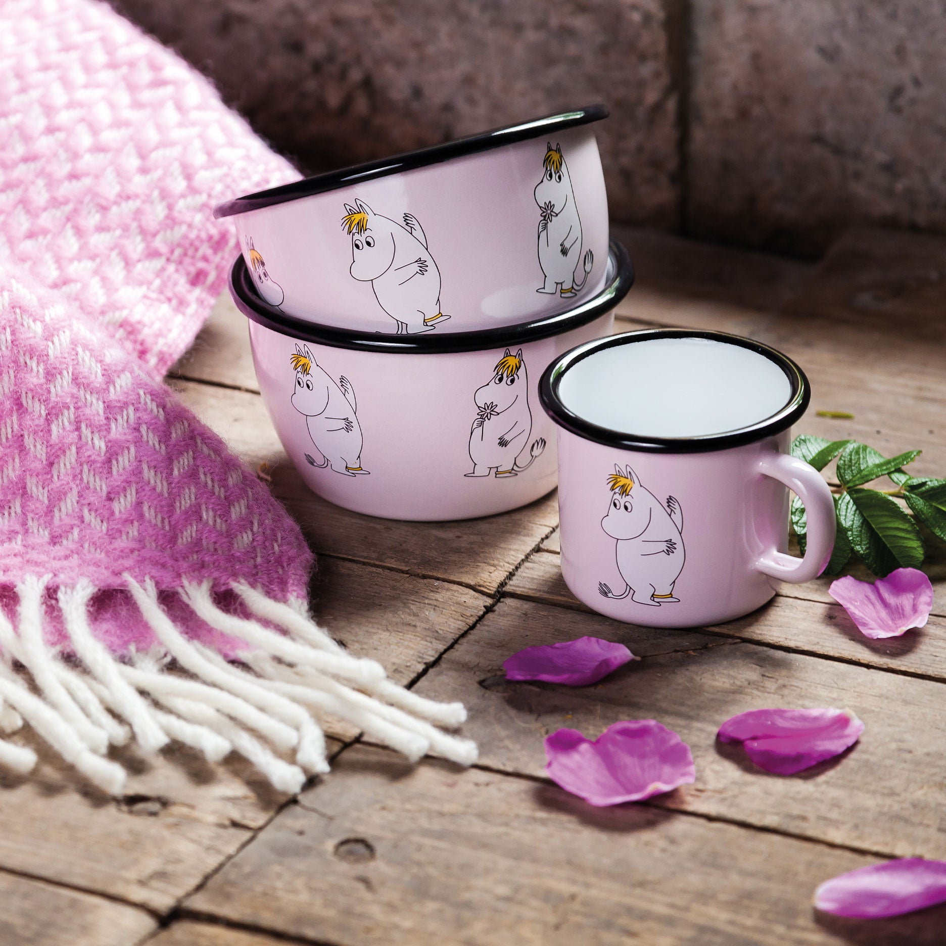 Emaljeskål 6 dl Snorkfrøken